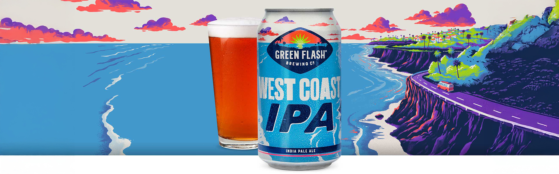 Ny West Coast IPA från Green Flash Brewing Co i fast sortiment.
