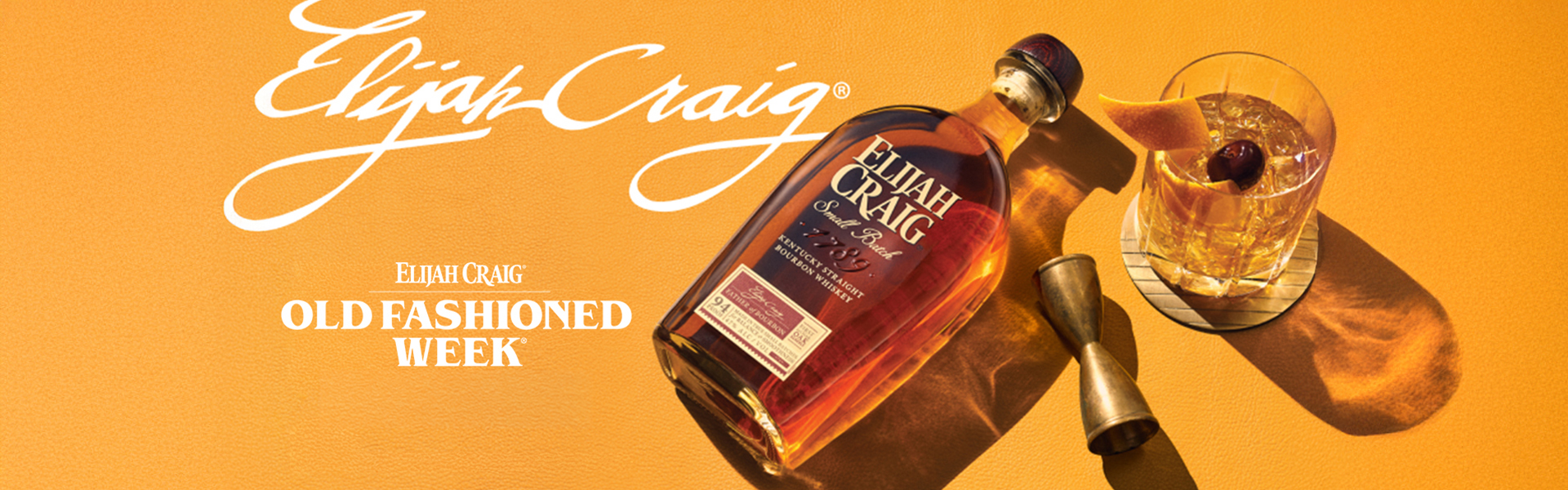 Fira Elijah Craig Old Fashioned Week i Sverige – 9 till 18 oktober.